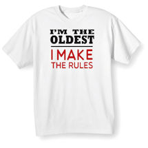 Product Image for I'm The Oldest White Shirt