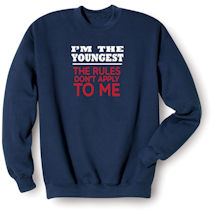 Alternate Image 2 for I'm The Youngest Navy Shirt