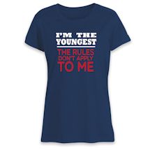 Alternate Image 6 for I'm The Youngest Navy T-Shirt or Sweatshirt