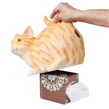 Alternate Image 5 for Cat Butt Tissue Dispenser - Orange Tabby