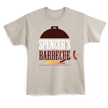 Alternate Image 1 for Personalized "Your Name" Barbecue Grill BBQ Lover T-Shirt or Sweatshirt