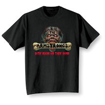 Alternate Image 1 for Personalized Zombie 'Your Name' Eatin' Brains and Takin' Names Shirt