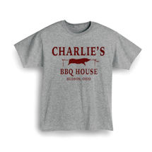 Alternate Image 1 for Personalized 'Your Name' BBQ House Shirt