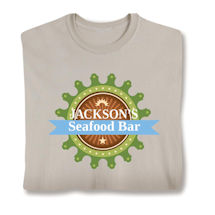 Alternate image for Personalized "Your Name" Seafood Bar T-Shirt or Sweatshirt