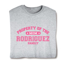 Product Image for Personalized Property of "Your Name" Mom Athletic T-Shirt or Sweatshirt