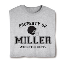 Product Image for Personalized Property of "Your Name"  Football T-Shirt or Sweatshirt