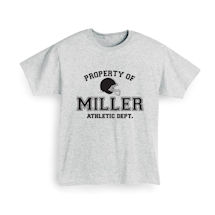 Alternate image for Personalized Property of "Your Name"  Football T-Shirt or Sweatshirt