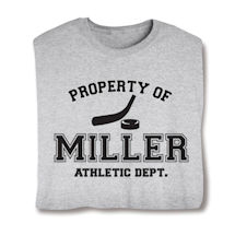 Product Image for Personalized Property of 'Your Name' Hockey Shirt