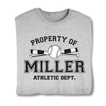 Product Image for Personalized Property of 'Your Name' Softball Shirt