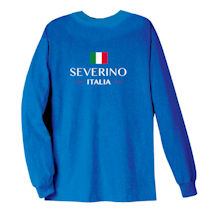 Alternate image Personalized &#34;Your Name&#34; Italian National Flag Shirt