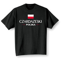 Alternate Image 2 for Personalized "Your Name" Polish National Flag Shirt