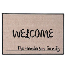 Personalized 'Your Name' Doormat -  Contemporary