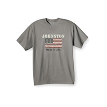 Alternate Image 1 for Personalized 'Your Name' Made in the USA Shirt