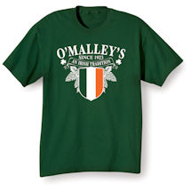 Alternate Image 1 for Personalized 'Your Name' Irish Tradition Shirt
