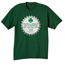 Alternate Image 1 for Personalized "Your Name" Irish 100 Proof T-Shirt or Sweatshirt