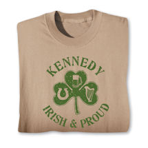 Product Image for Personalized "Your Name" Irish & Proud T-Shirt or Sweatshirt
