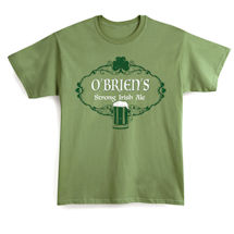 Alternate Image 1 for Personalized "Your Name" Strong Irish Ale T-Shirt or Sweatshirt