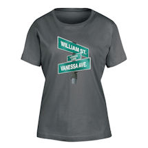 Alternate Image 1 for Personalized "Your Name" Lovers Lane T-Shirt or Sweatshirt