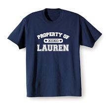 Alternate Image 2 for Personalized Property of 'Your Name' XoXo Shirt