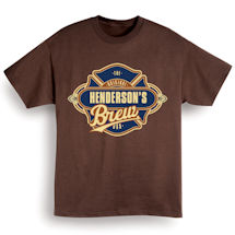 Alternate Image 1 for Personalized 'Your Name' Custom Brew Shirt