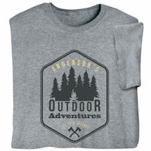 Alternate image for Personalized "Your Name" Outdoor Adventures Life is a Journey T-Shirt or Sweatshirt