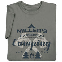 Alternate Image 2 for Personalized "Your Name" Expedition Camping T-Shirt or Sweatshirt