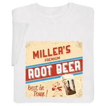 Alternate Image 3 for Personalized "Your Name" Premium Root Beer Retro T-Shirt or Sweatshirt