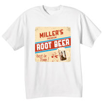 Alternate Image 2 for Personalized "Your Name" Premium Root Beer Retro T-Shirt or Sweatshirt