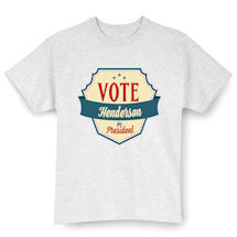 Alternate Image 3 for Personalized 'Your Name' Vote for President Retro Shirt