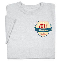 Personalized 'Your Name' Vote for President Retro (Pocket) Shirt
