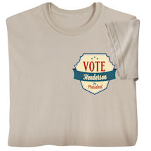 Alternate Image 2 for Personalized "Your Name" Vote for President Retro (Pocket) T-Shirt or Sweatshirt
