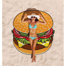 Product Image for Round Beach Towel - Hamburger