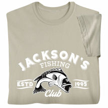 Alternate Image 2 for Personalized 'Your Name' Fishing Club Shirt