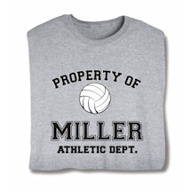 Product Image for Personalized Property of 'Your Name' Volleyball Shirt