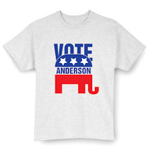 Alternate Image 3 for Personalized "Your Name" Election - Elephant T-Shirt or Sweatshirt