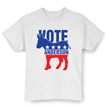 Alternate Image 3 for Personalized "Your Name" Election - Donkey T-Shirt or Sweatshirt
