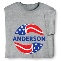 Product Image for Personalized 'Your Name' Election - Red, White, and Blue Shirt