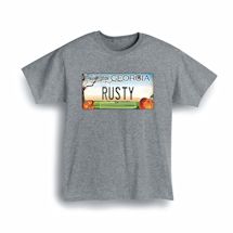 Alternate image for Personalized State License Plate T-Shirt or Sweatshirt - Georgia