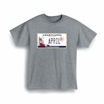 Alternate image for Personalized State License Plate T-Shirt or Sweatshirt - Maryland