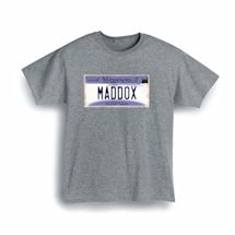 Alternate image for Personalized State License Plate T-Shirt or Sweatshirt - Minnesota