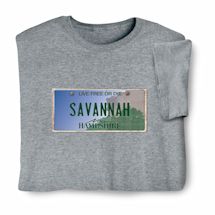 Personalized State License Plate T-Shirt or Sweatshirt - New Hampshire