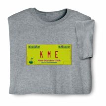 Product Image for Personalized State License Plate T-Shirt or Sweatshirt - New Mexico