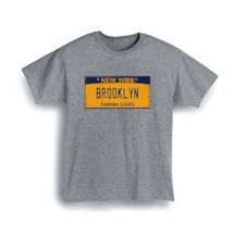 Alternate image for Personalized State License Plate T-Shirt or Sweatshirt - New York