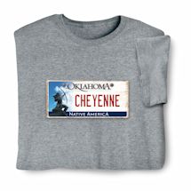 Alternate image for Personalized State License Plate T-Shirt or Sweatshirt - Oklahoma