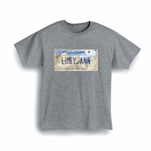 Alternate Image 1 for Personalized State License Plate Shirts - South Dakota