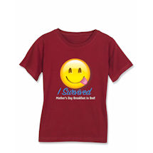 Alternate image for Personalized Silly Smiley Face Emoji Shirt