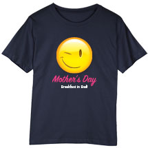 Alternate image for Personalized Winking Smiley Face Emoji Shirt