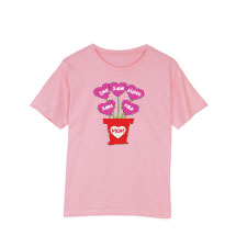 Alternate Image 3 for Personalized Mother's Day Heart Flower Pot Shirt