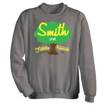 Alternate Image 3 for Personalized Your Name Family Reunion Oak Tree T-Shirt or Sweatshirt