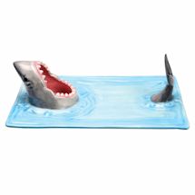 Alternate Image 1 for Shark Attack Hand-Painted Ceramic Sushi Serving Platter